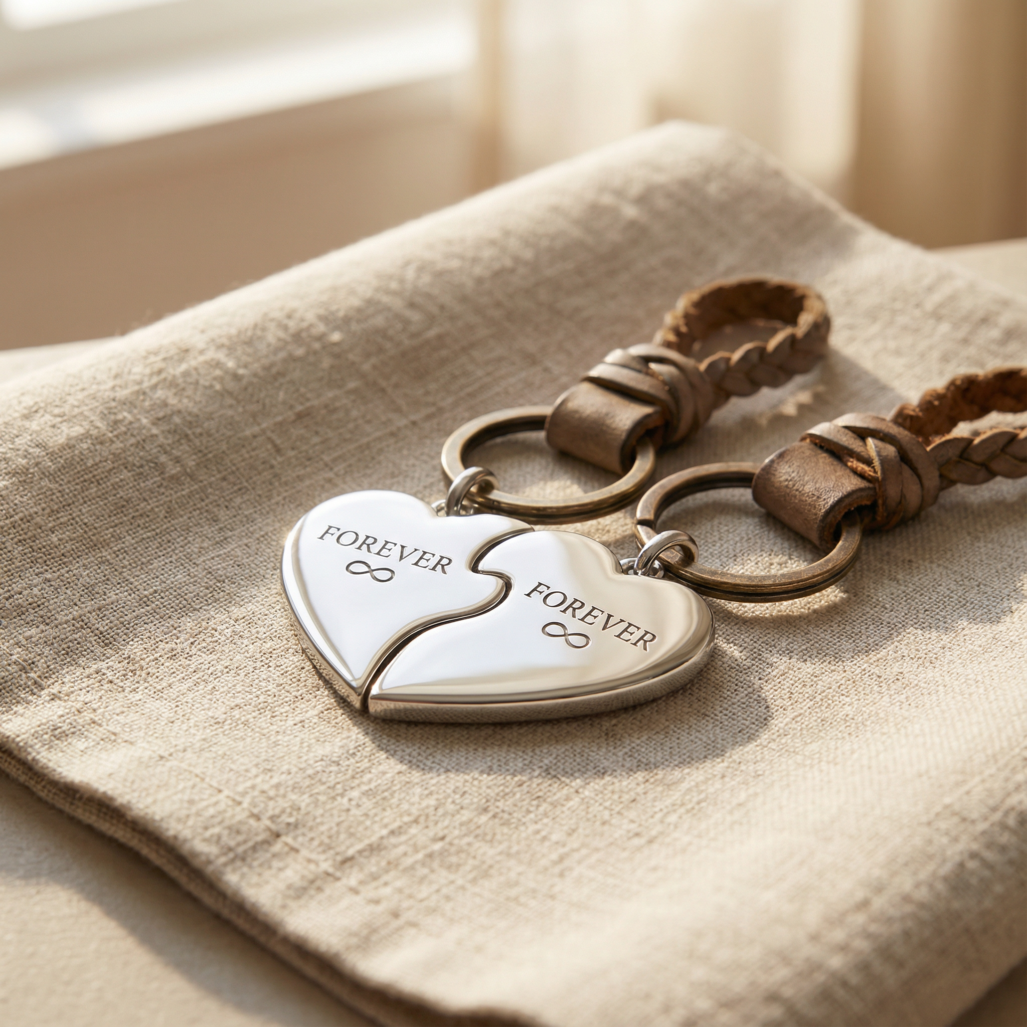 Mother Daughter Keychain Set